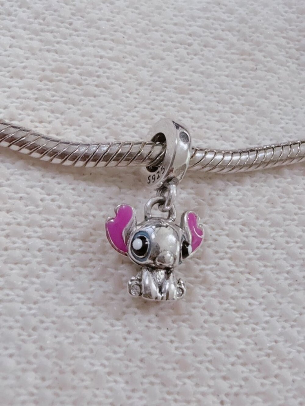 Lilo & Stitch, Cartoon Dangle Charm S925 Silver Charm For Pandora Bracelet